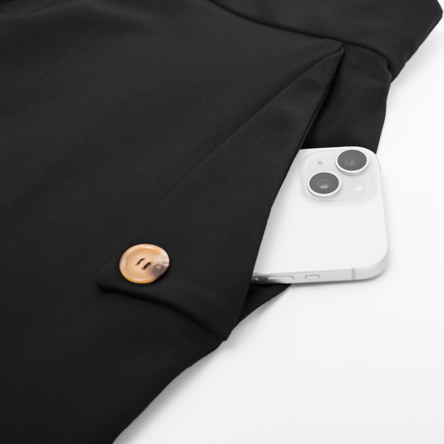 Belle Poque Womens Midi Skirt High Waist A Line Skirts Button Front Slit Flared Skirt Vintage Skirts with Pockets
