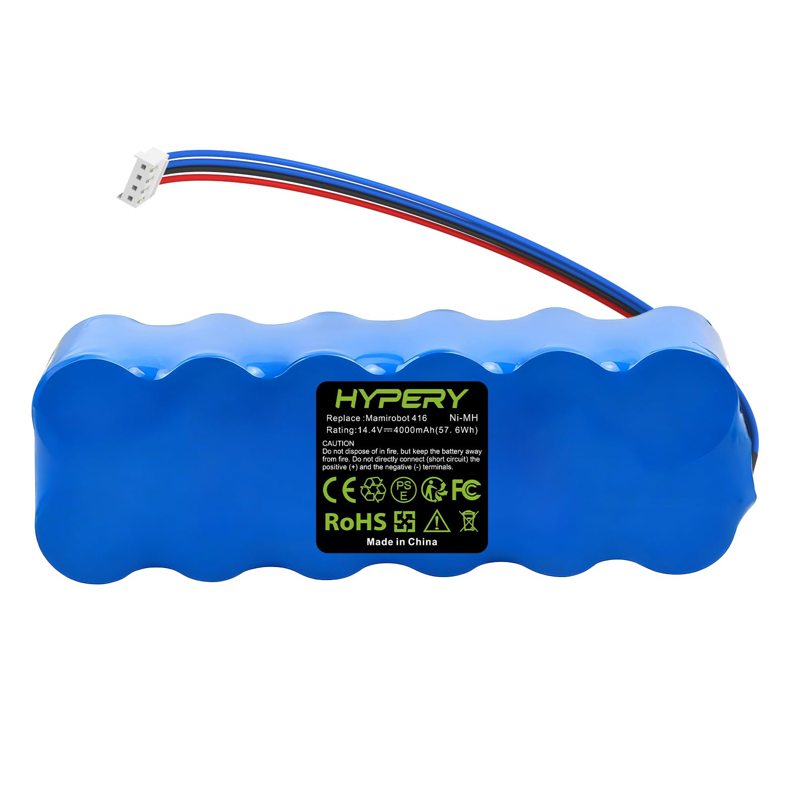 Akumulator zastępczy 14,4 V 4000 mAh Ni-MH o wyższym bezpieczeństwie i dłuższym czasie pracy – Mamirobot K3, K5, K7, KF5, KF7, 416, 461 odkurzacz