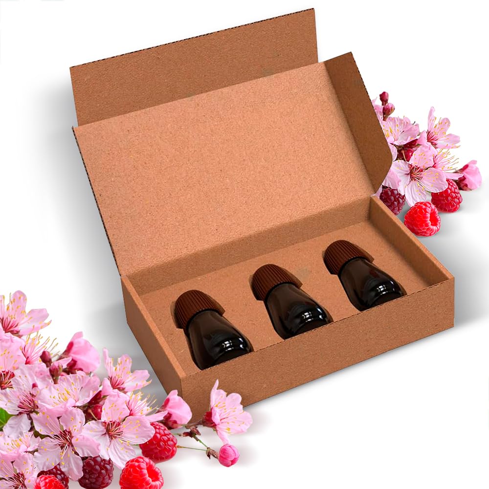 Air Wick Essential Mist 3 Pack Cherry Blossom Raspberry Scented Essential Oil Diffuser Refills Infused with 2X More Essential Oils - 3