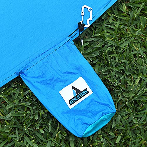Extra Large Beach Blanket By Athletrek | Durable Sand Proof Water Resistant Beach Mat | Lightweight Quickdry 210T Ripstop Nylon | 10' X 9' Outdoor Blanket For Picnics Travel Sports Camping #TOP6