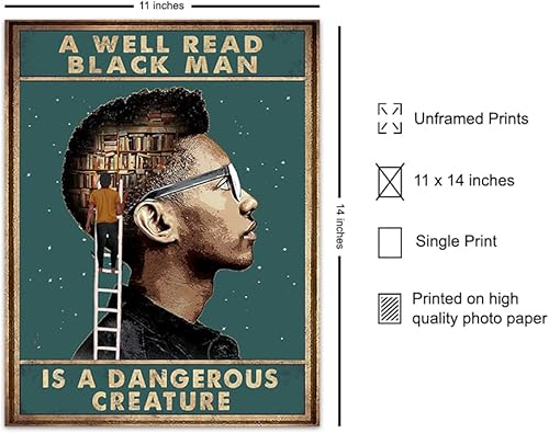 Miniatura 10 de Black Art African American Decor - Classroom Decor - Inspirational Motivational Positive Quotes - Black Culture Poster - Educational Wall Decor -