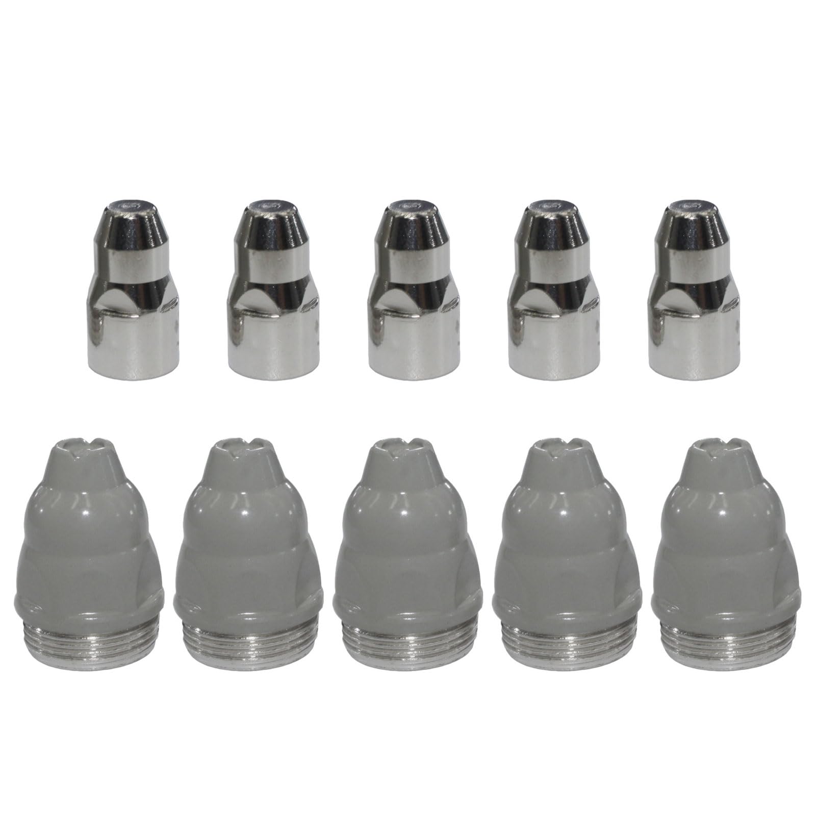 Woedpez 5Pieces Coppers Electrode Nozzles With Special Coating Heavy Duty Welding Addition Ideal For Lgk100 And Lgk120 Cutter Coated Electrode Nozzle