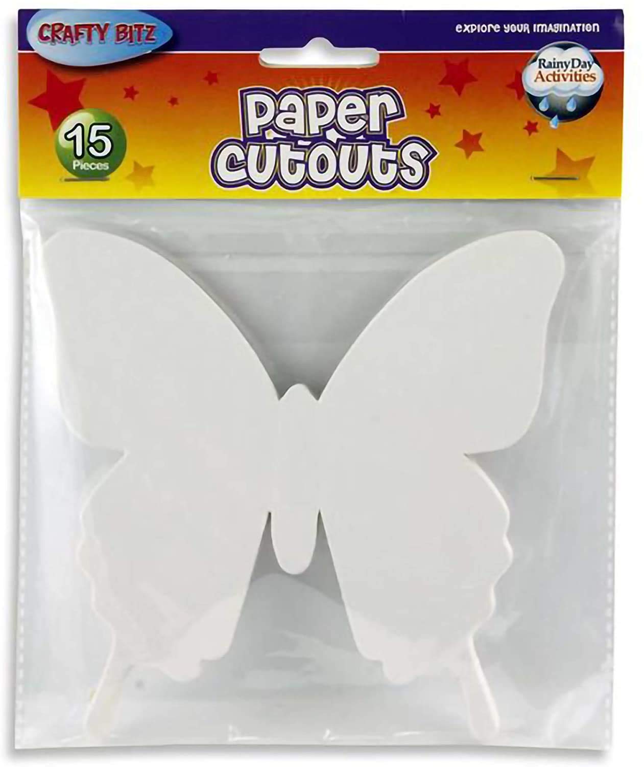 3 x"Crafty Bitz Butterfly Cutouts" Craft Paper (Pack of 15)