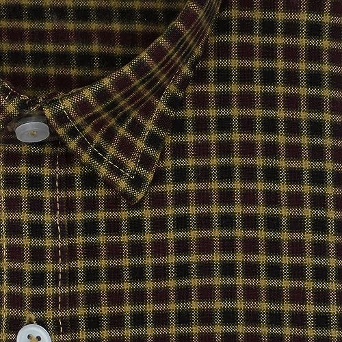 Image of GHPC Cottswool Winter Wear Woolen Gun Club Checks Full Sleeves Regular Fit Formal Shirt for Men