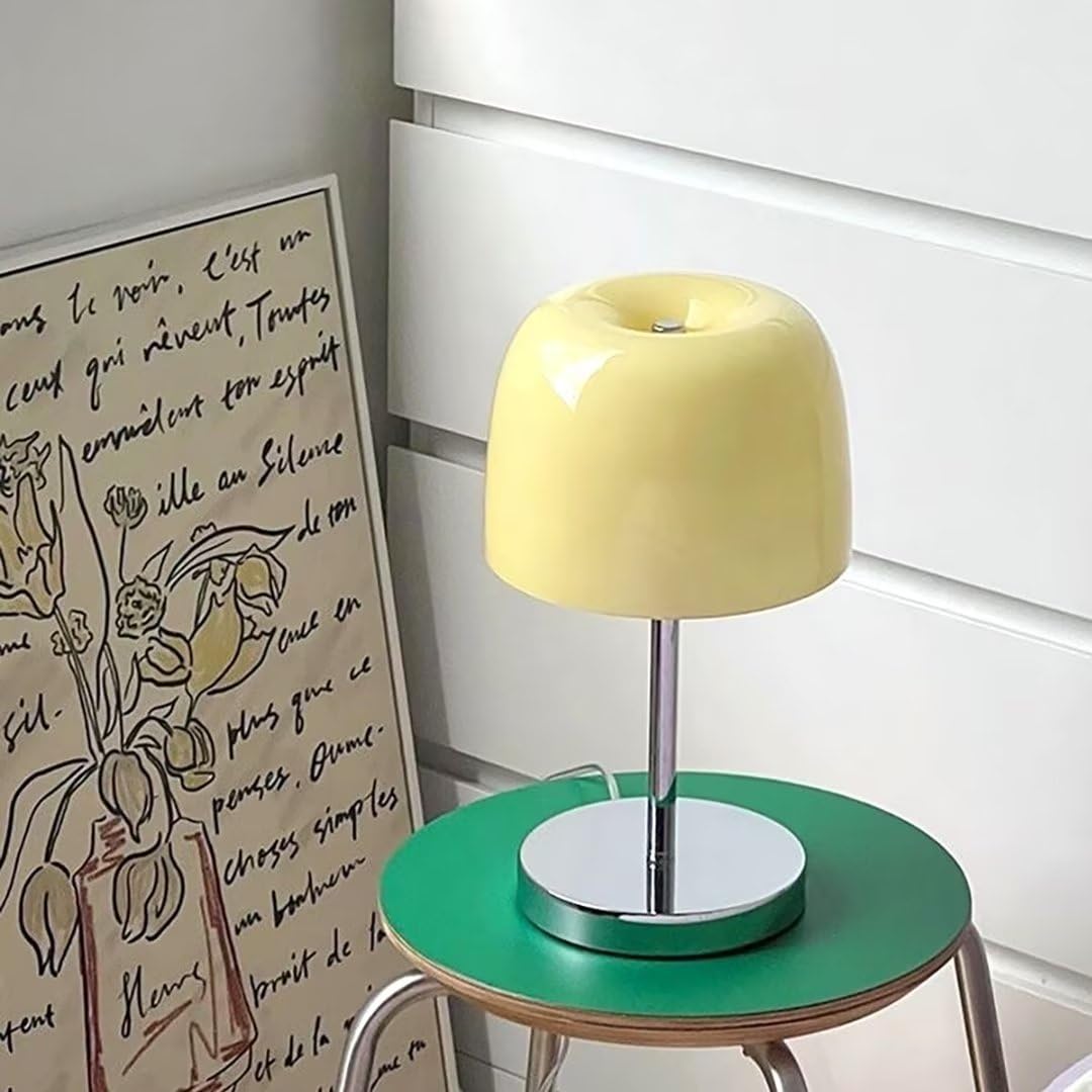Paddestoel nachtlampje, retro paddenstoel tafellamp, creatieve hars
