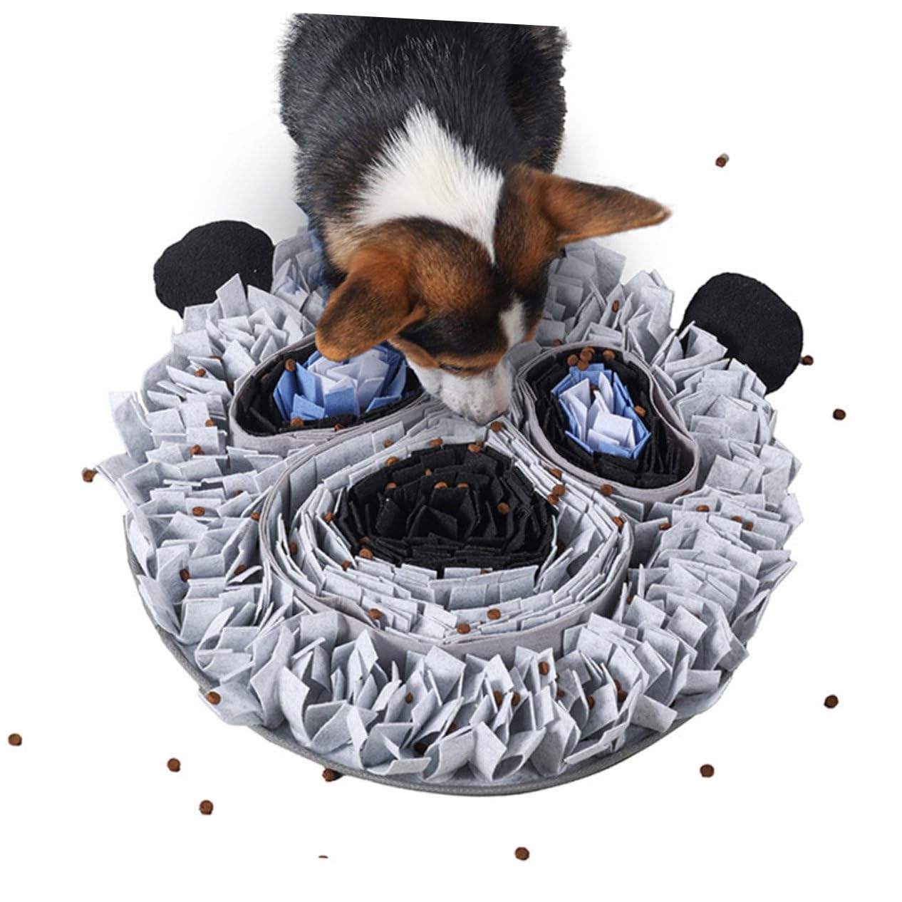 Haushalts Schnüffelmatte in Pandaform aus Filz Interaktives Hundespielzeug zum Energieverbrauch und Snackfinden Niedliches Haustierzubehör für Haushalt