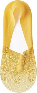 Cusstally Womens Fashion Leisure Solid Color Breathable Thin Anti Slip Lace Shallow Mesh Socks Womens Socks Size Small Women Socks (Color : Orange, Size : One Size)