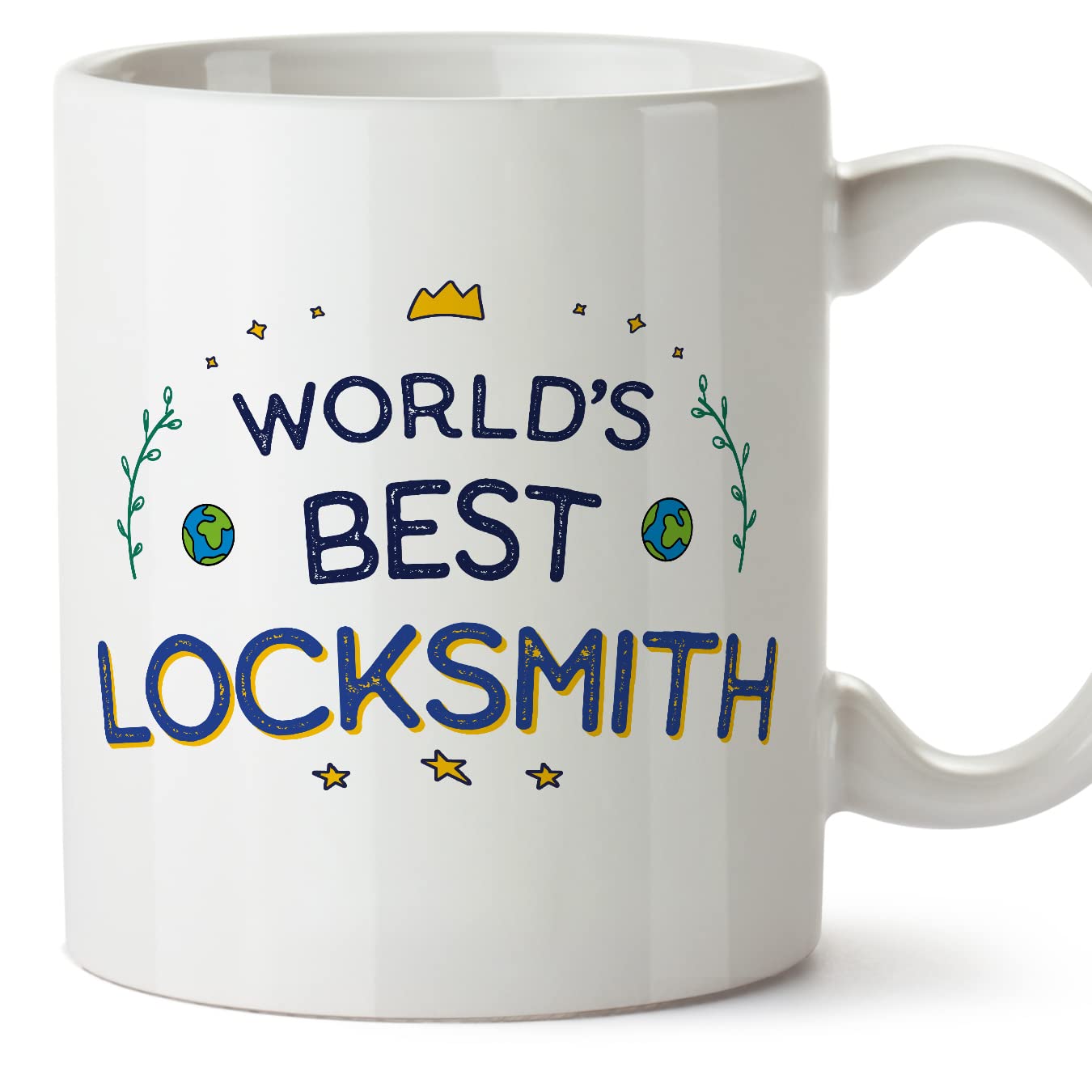 MUGFFINS Locksmith Mug - in English - World's Best - Funny Gift for Colleagues - Ceramic 11oz Mug โ image 1