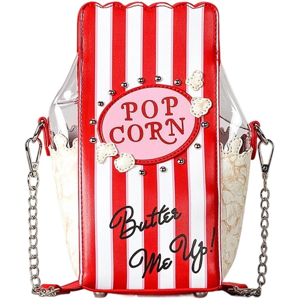 Pochette Personnalisée pour Téléphone Portable avec Bandoulière Popcorn chic pour Femmes