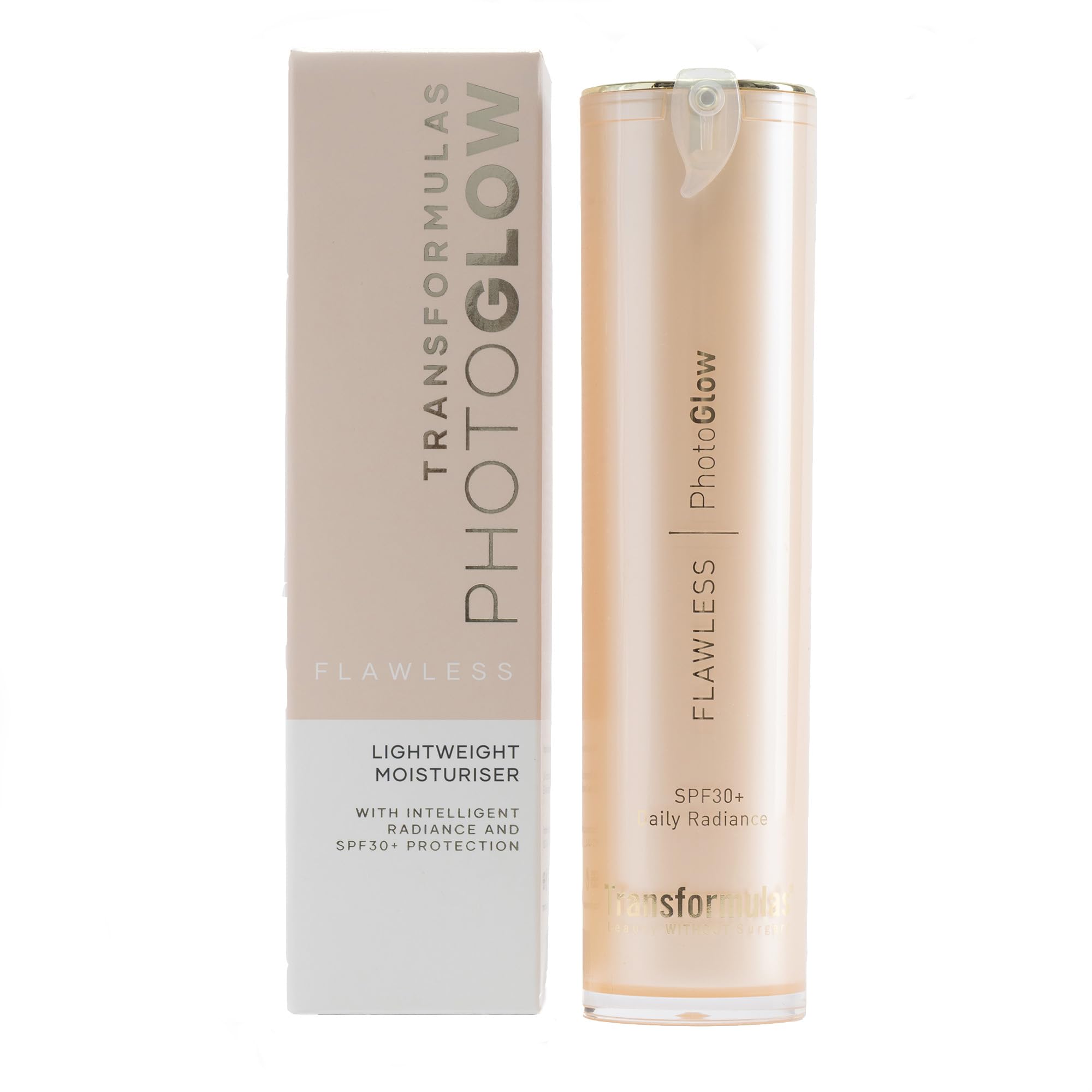 FlawLess PhotoGlow SPF30 Daily Moisturiser, Soothing and Toning Face Cream for Skin Radiance, Use as Moisturiser, Makeup Primer or Radiance Booster 50ml