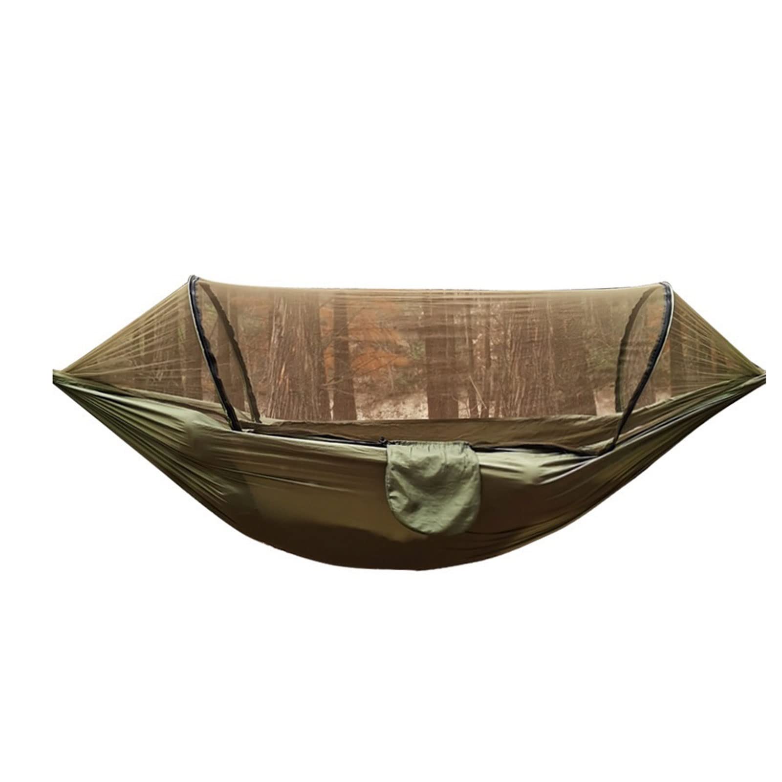 VRINO Hammocks, Mosquito Net Hammock Automatic Quick-opening Outdoor Camping Pole Hammock Swing Anti-rollover Swing Chair