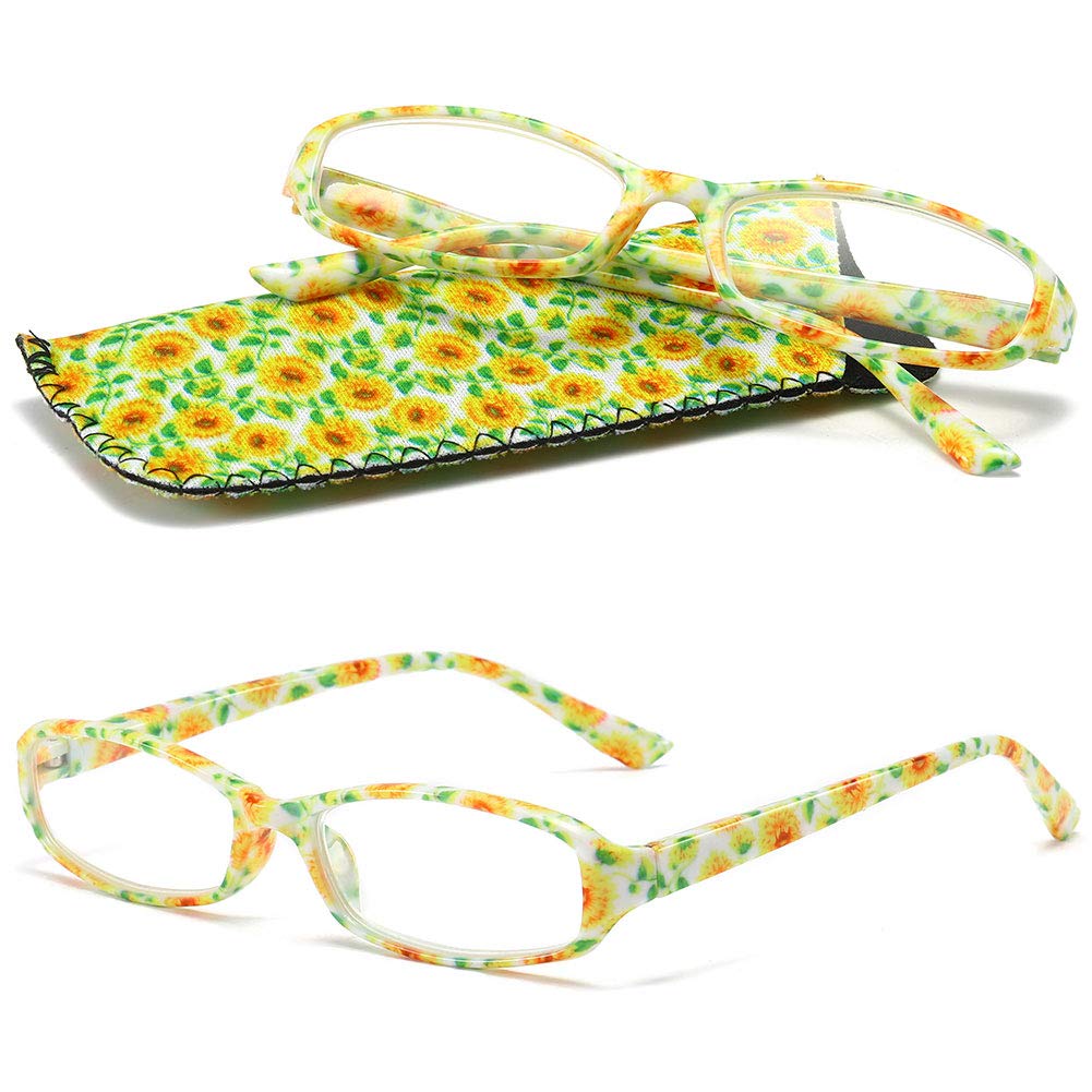 VEVESMUNDO Gafas de Lectura Mujer Hombre Compactas Portatiles Flores Anteojos Para Leer con Colores Bolsillo 1.0 1.25 1.5 1.75 2.0 2.25 2.5 2.75 3.0 3.5 4.0 — view 14