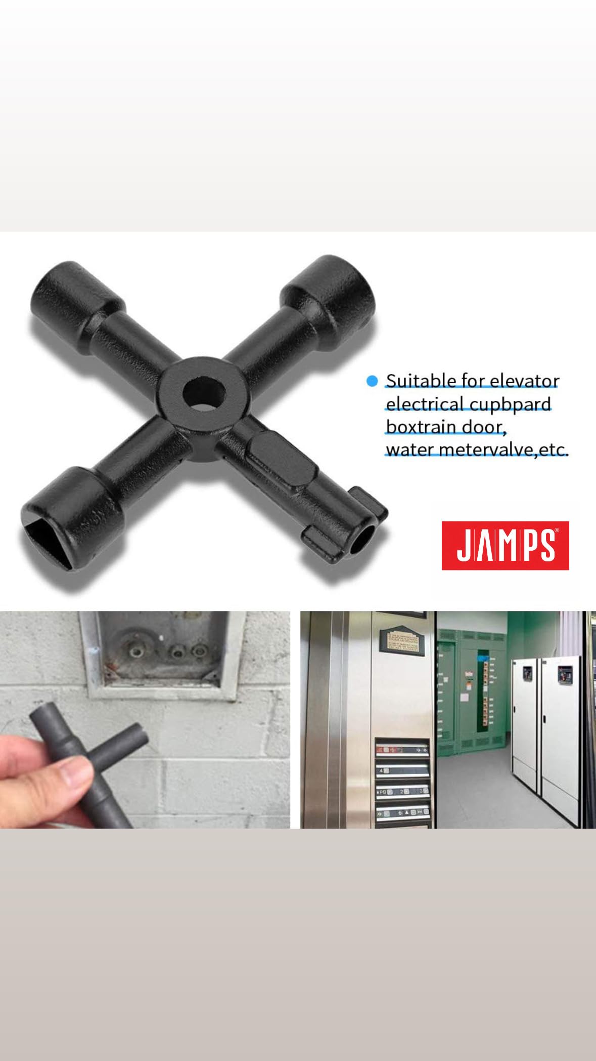 Buy JAMPS 4 Way Utility Key 1 (Piece), Round End And Fixed Square