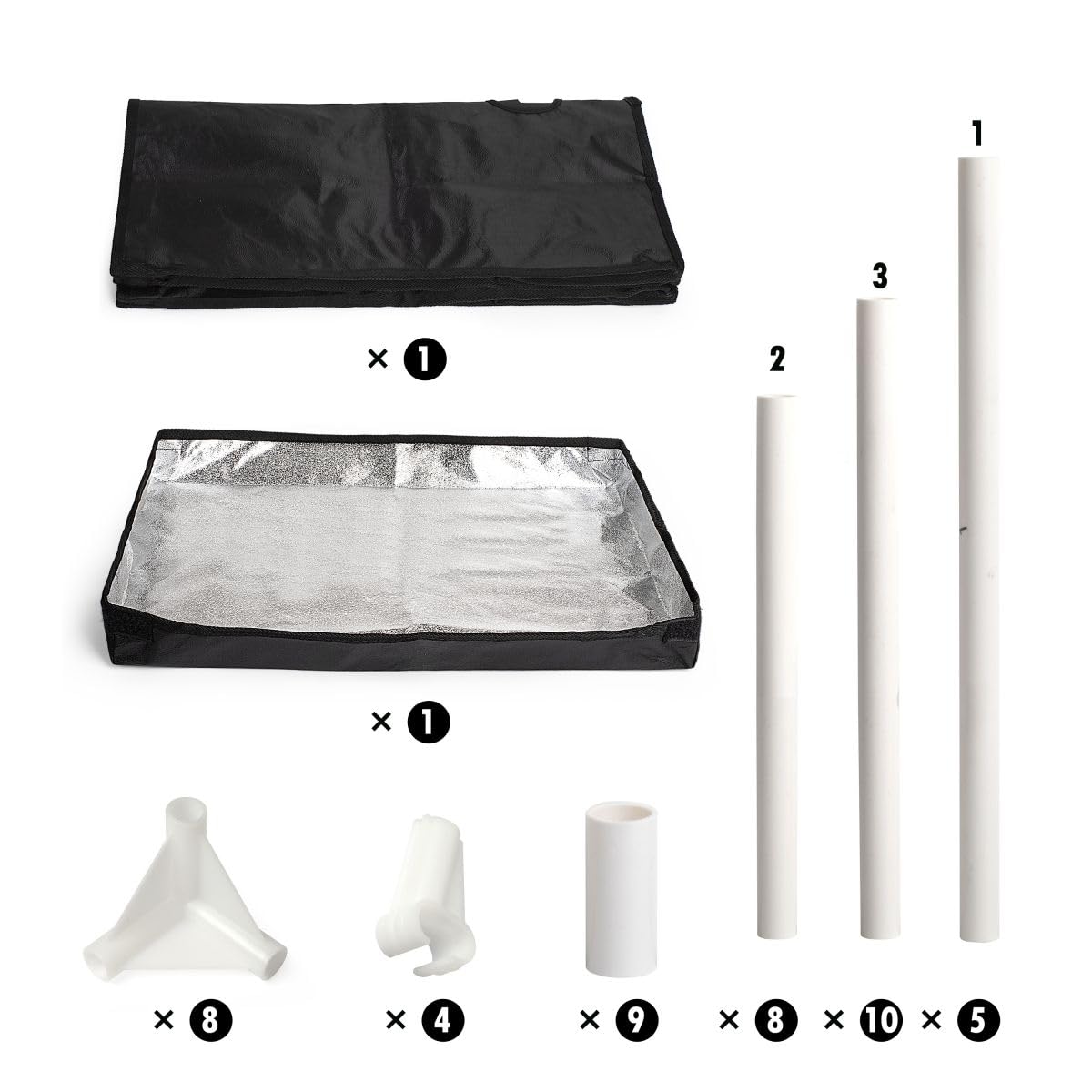zazzy Kweektent, 24x24x36 Hydrocultuur Mylar Kweektent
