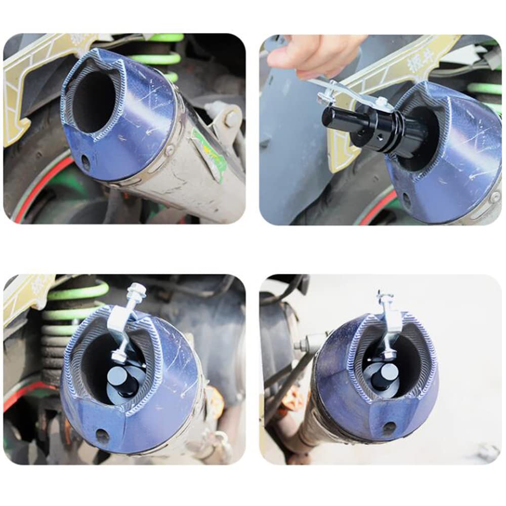 Turbo Sound Whistle tłumik uniwersalny tłumik ze stopu aluminium, do samochodu, motocykla, ciężarówki, hulajnogi, rury wydechowej Turbo Sound Simulator, niebieski XL
