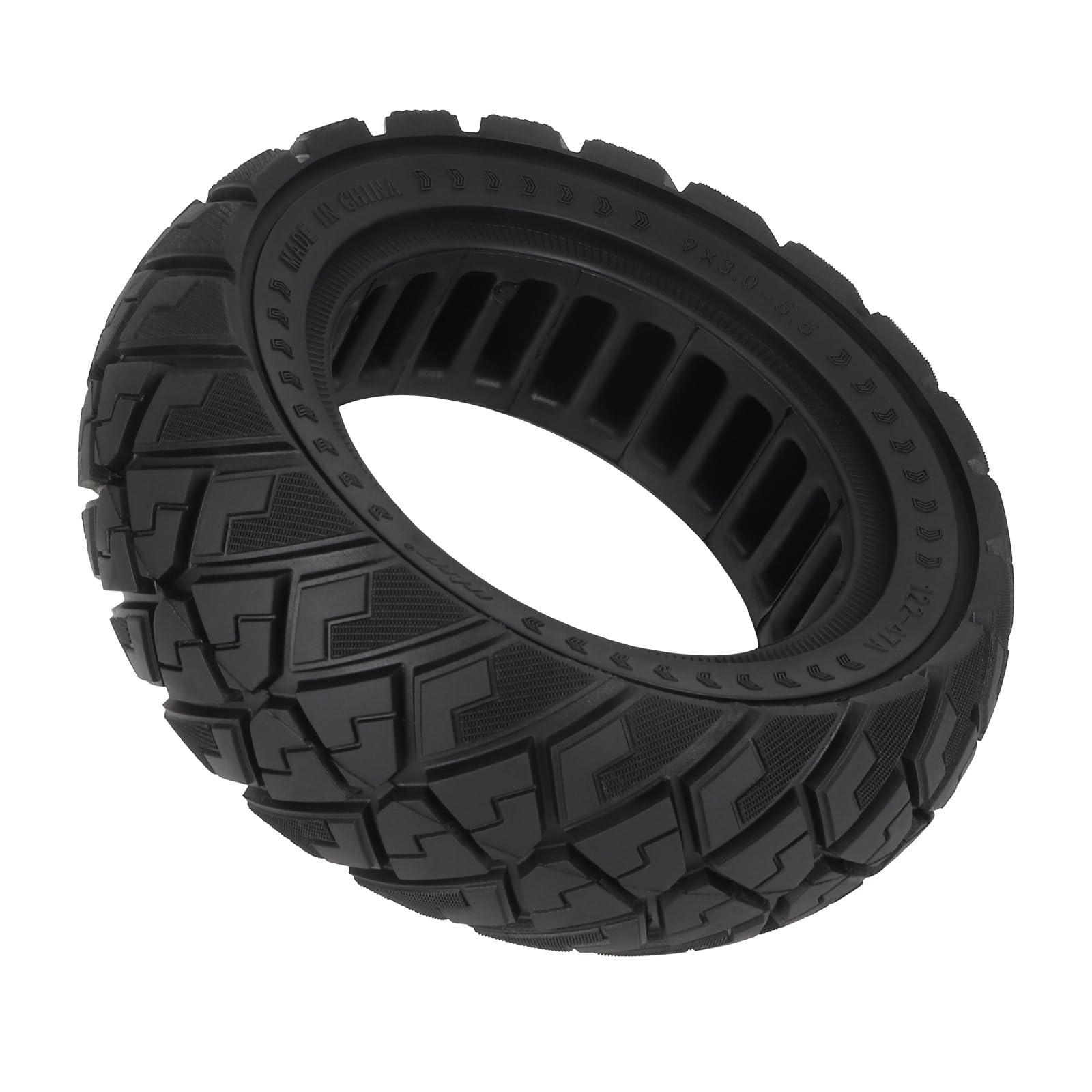 TREFAN 9 x 3,0 – 5,5 pneumatici pieni per Kukirin G2 pro scooter elettrico, 9 x 3,0 – 5,5 fuoristrada, pneumatici di ricambio anteriore/posteriore, 9 pollici, antiscivolo, pneumatici per scooter
