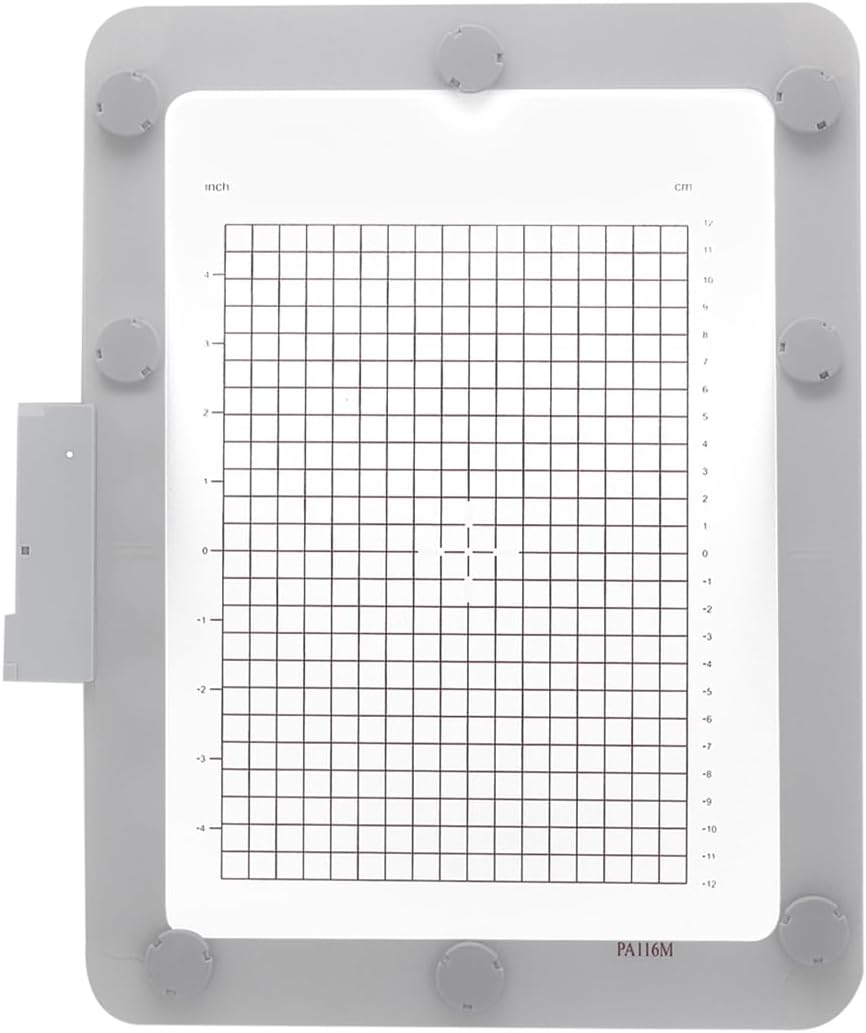 MagnaHoop Magnetic Hoop for Husqvarna Viking Designer Diamond Deluxe Royale Ruby Topaz Epic Pfaff Creative Sensation Vision, Metal Magnet Embroidery Machine Sash Frame (10.2x8-PA116M)