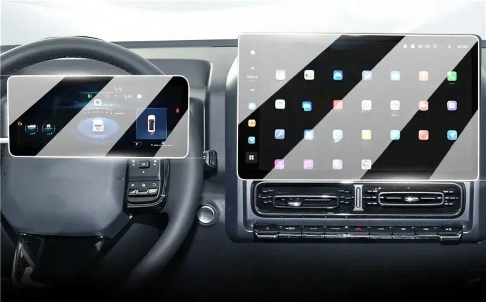 Proteggi Schermo Per Haval H9 2025 2024 Pellicola Protettiva In Vetro Temperato Per Console Centrale Interna, Schermo LCD Di Navigazione, Pellicola Antigraffio Pellicola Protettiva(B)