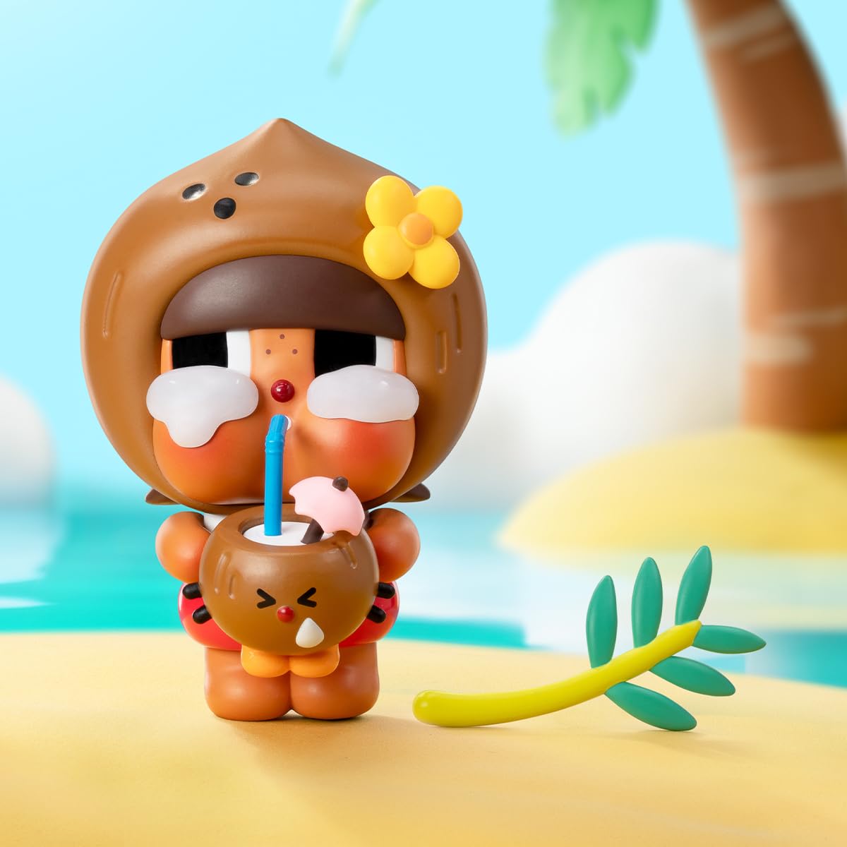 POP MART Crybaby Coconut Figure-Brown Articulated Character Premium Design Fan-Favorite Collectible Toy Art Toy Action Figure - Image 4