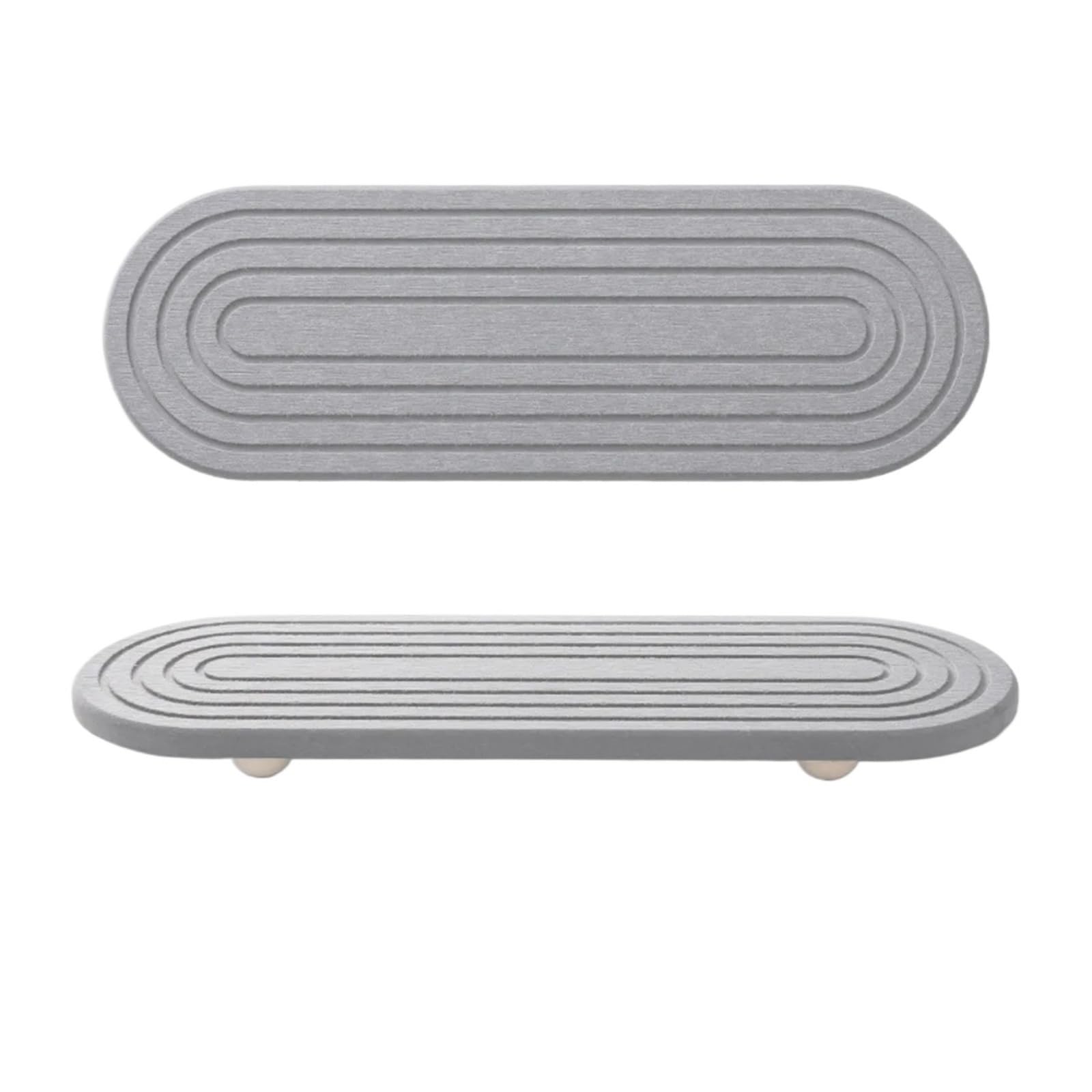 Non Slip Diatom Mud Sink Tray Diatomaceous ，Compatible For Instant， Dry Moisture Wicking Tray Molds Resistant Draining Board Bathroom
