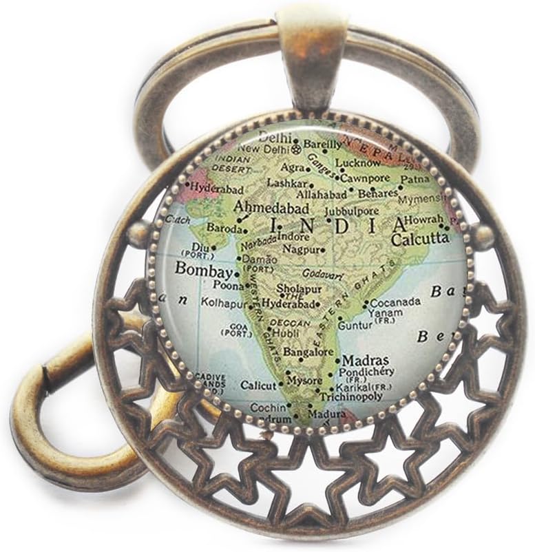 India map Key Ring,India map Keychain map jewellery,map jewelry,resin jewelry,India Keychain,India Key Ring,A0275