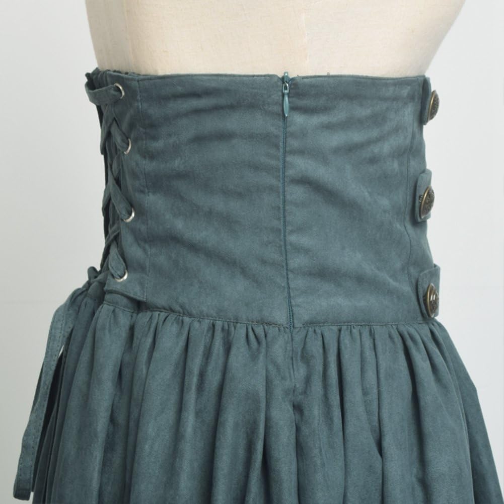 BLESSUME Gothic Skirt Lolita Steampunk High Waist Walking Skirt - Image 5