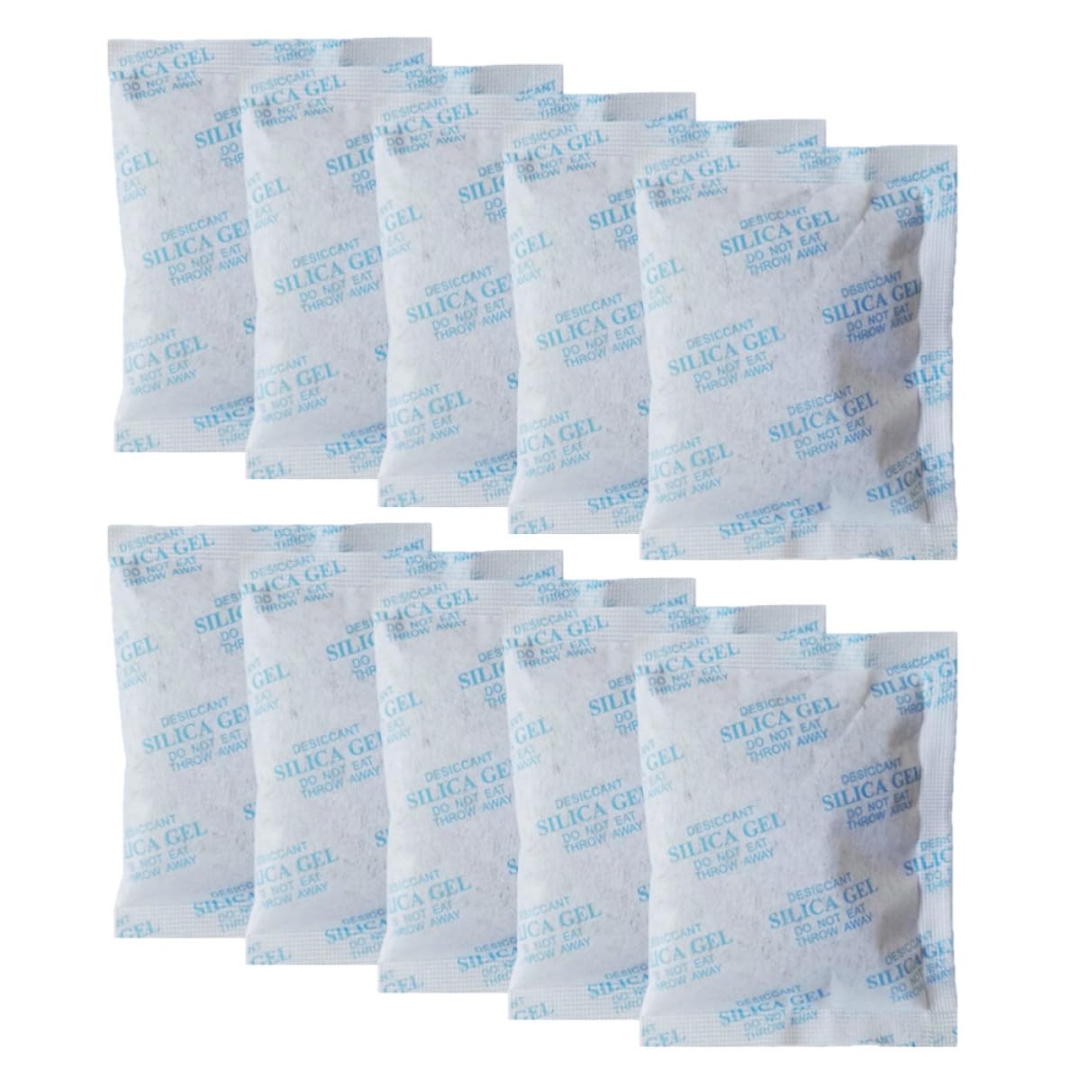 100 Piezas Gel de Sílice Desecante Absorbente de Humedad Prevención de Corrosión y Material No Tejido para Armarios y Ropa