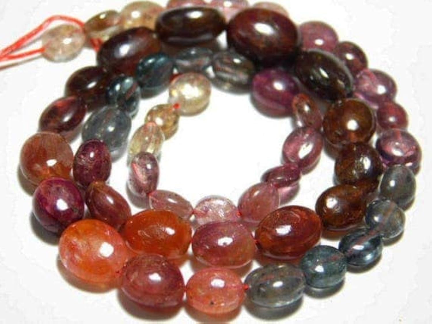 Spinel Smooth Big Oval Nuggets fil de perles naturelles pour créer vos bijoux