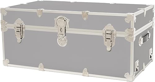 Miniatura 14 de Rhino Trunk & Case Baúl de campamento grande con ruedas extraíbles, baúl de almacenamiento seguro para dormitorio, ideal para verano, autocaravana,