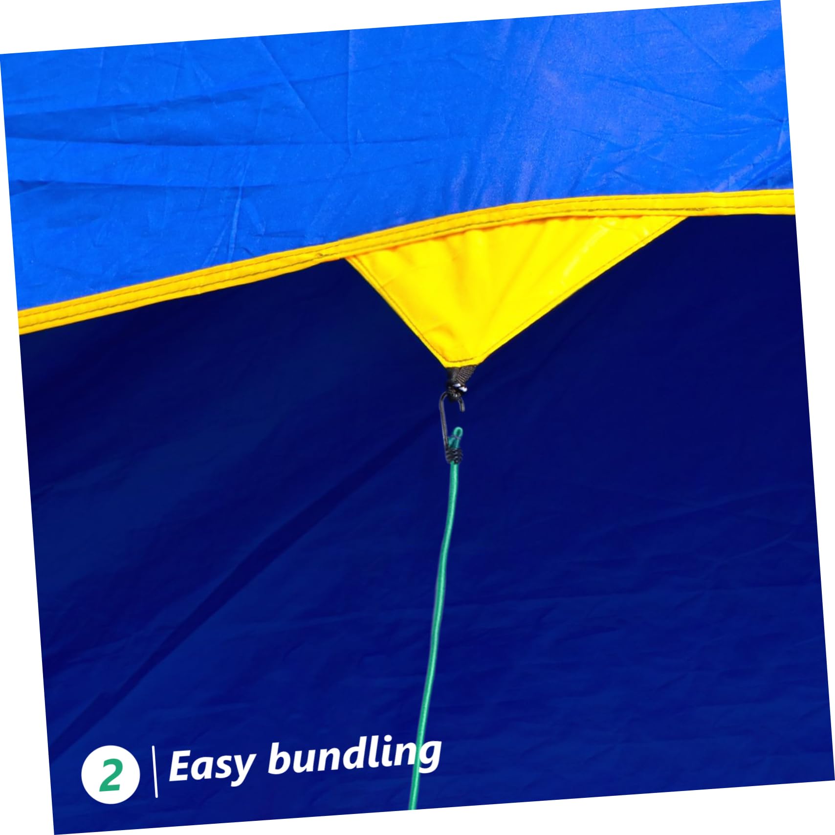 INOOMP 10pezzi Corda Elastica Multiuso per Esterni di Corda Elastica per Legare Borse da Campeggio con Ganci Fascia per Valigie e Tende