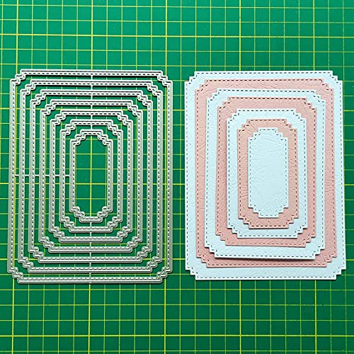 Gebogen Nesting Boog Metalen Snijmallen 7 Stuks - 100x120mm Koolstofstaal - Voor Scrapbooking, Kaarten En Embossing - DIY Decoratie Met 3D-effect - Werkt In Stansmachines