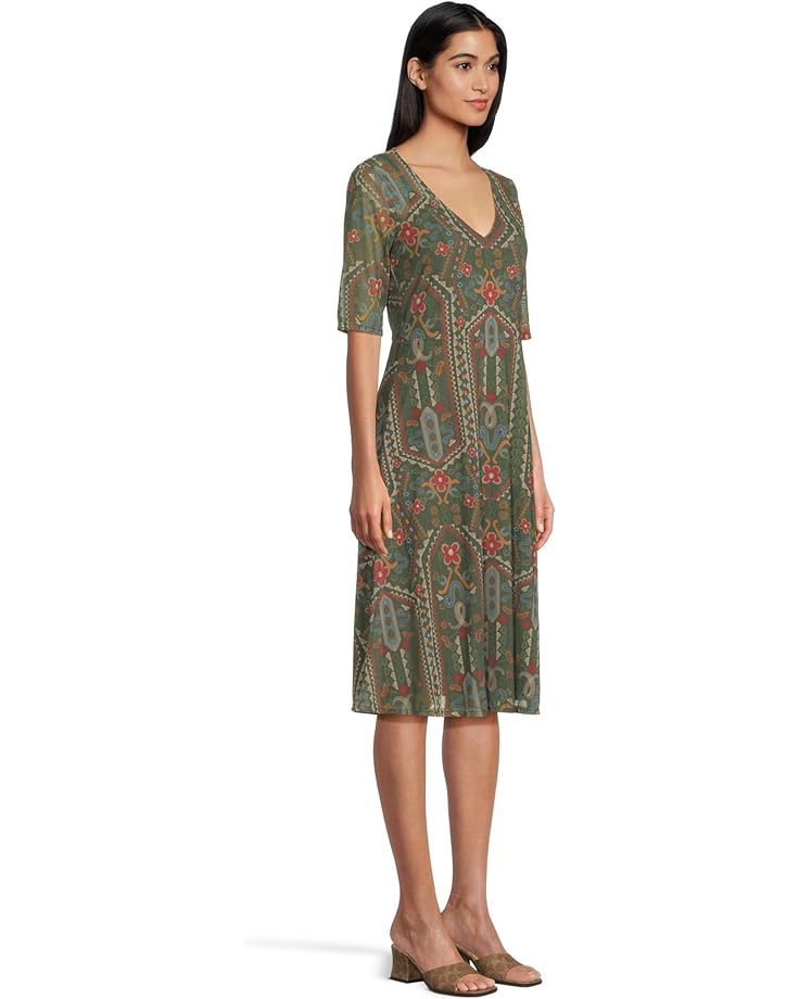 Johnny Was Sayler Mesh Midi Dress Skylar Bloom - #2 of 5