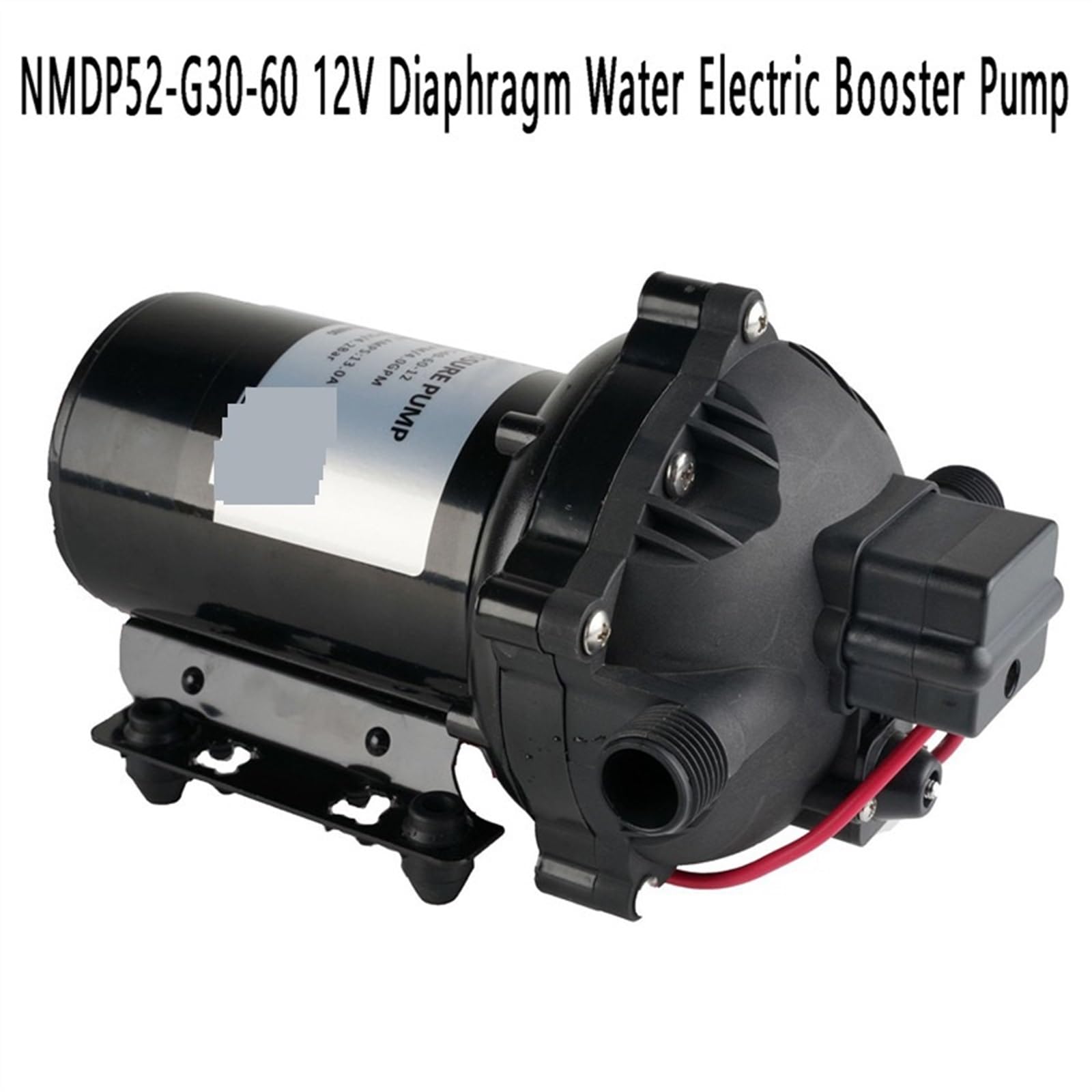 12 V Membran-Wasser-elektrische Druckerhöhungspumpe, Selbstansaugende Hochdruck-Wasserpumpe For Yacht, Boot, Wohnmobil, Wohnwagen Reibungsloser Betrieb Gleichmäßiger Durchfluss