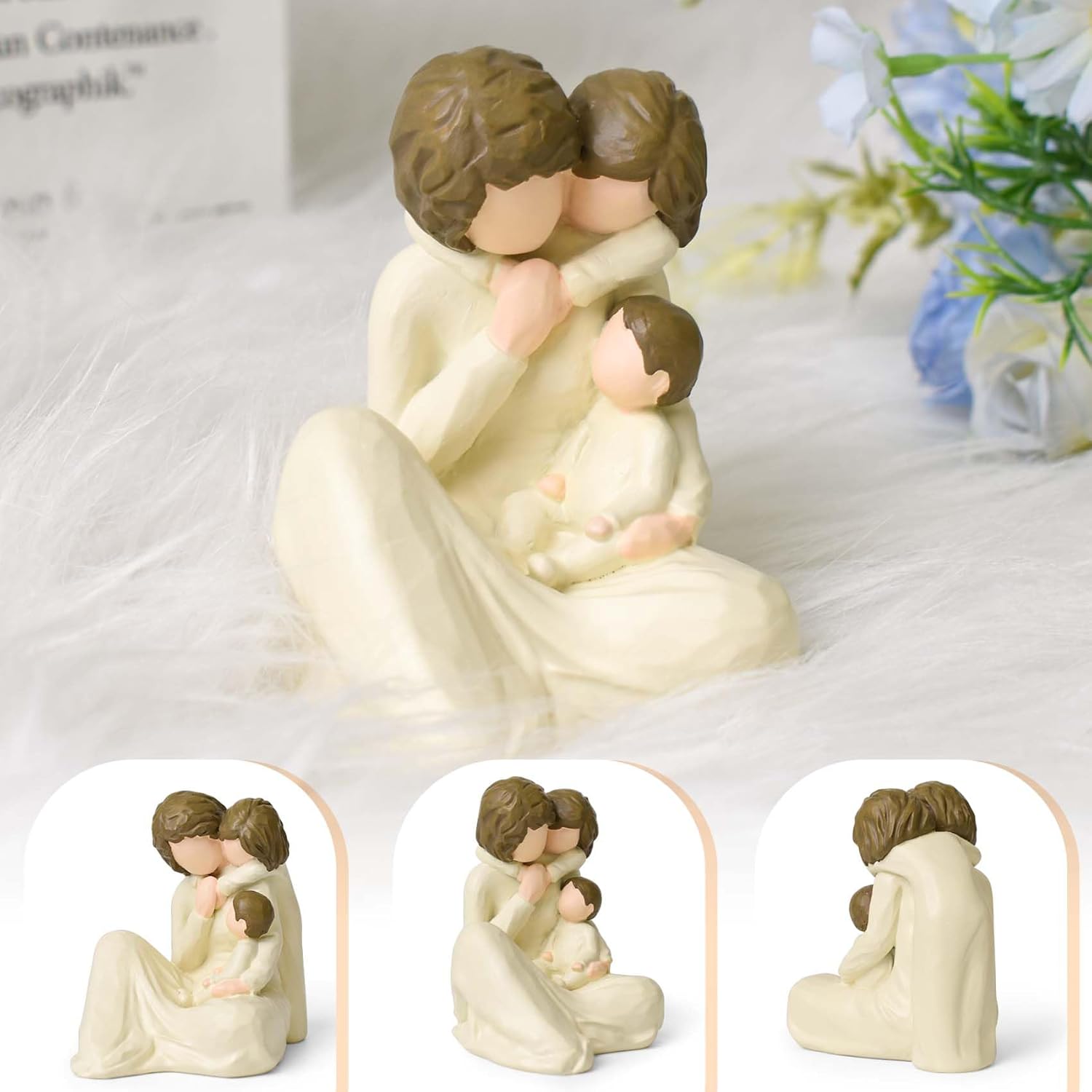 Grandma Gifts, Best Grandmother Birthday Gifts, First Time Grandma Nanny Nana Birthday Gift Sculpted Hand-Painted Figurine - Image 3