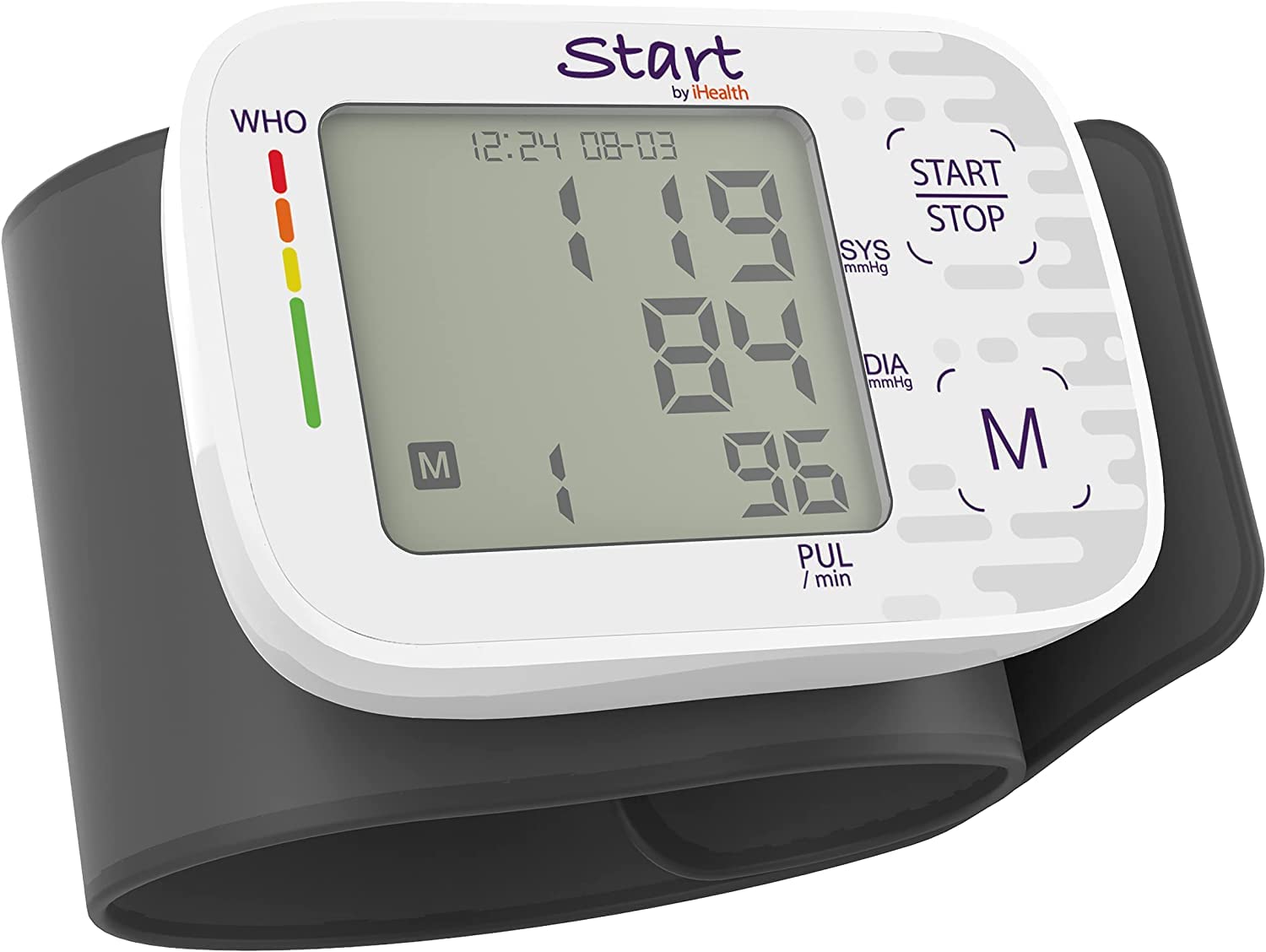 iHealth Start BPw un tenómetro de muñeca equipado con una hermosa pantalla LCD