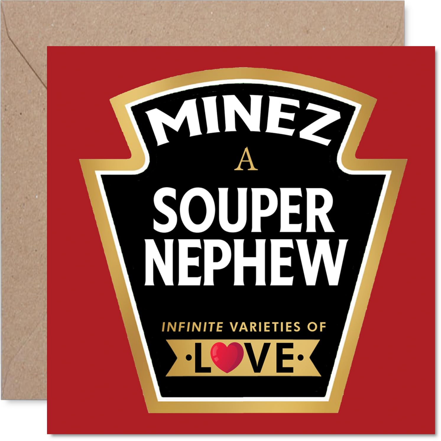 Nephew Birthday Card, Souper Product Label Design Bday