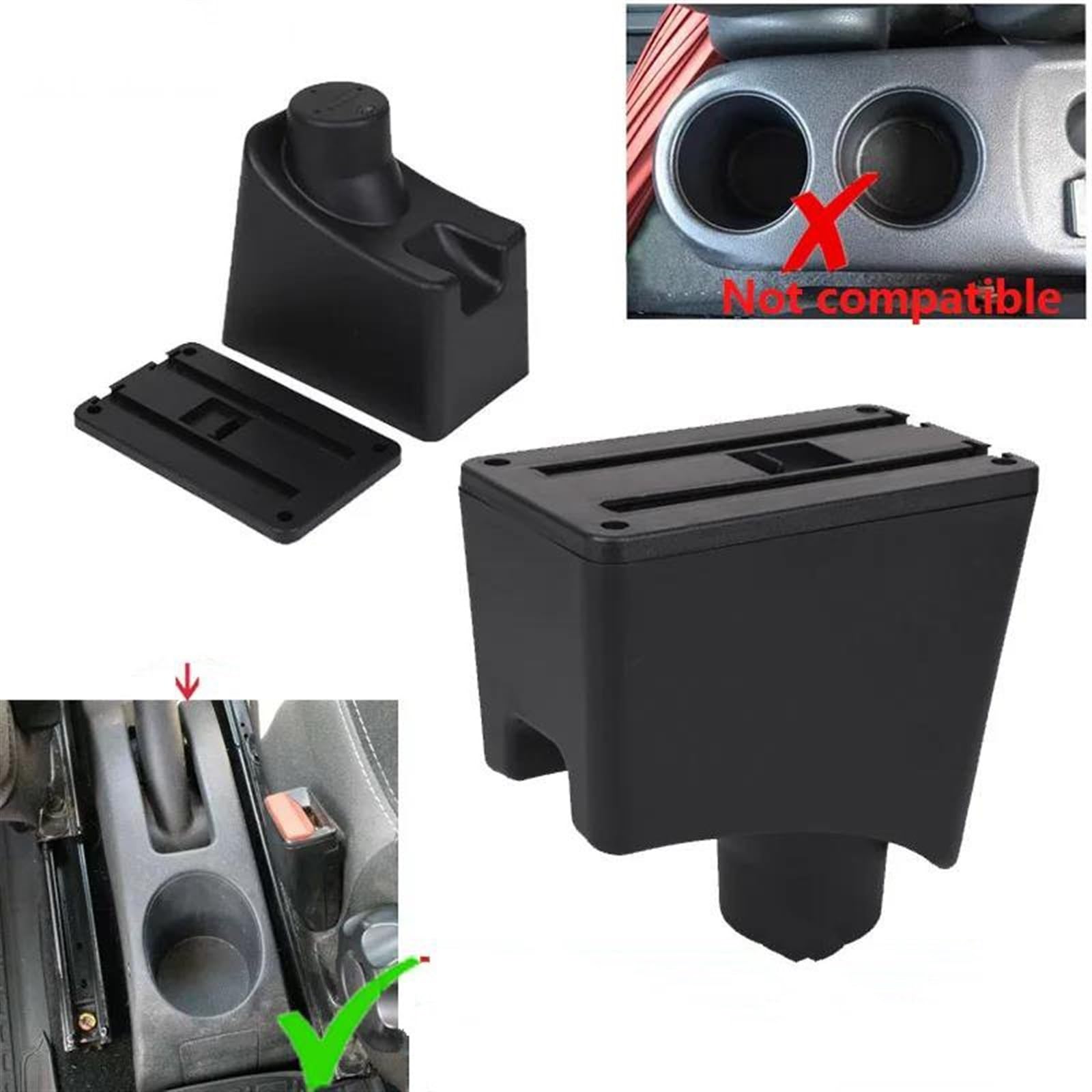 Boîte De Rangement Pour Accoudoir Console Centrale Siège D'accessoires Voiture, Pour Almera G15