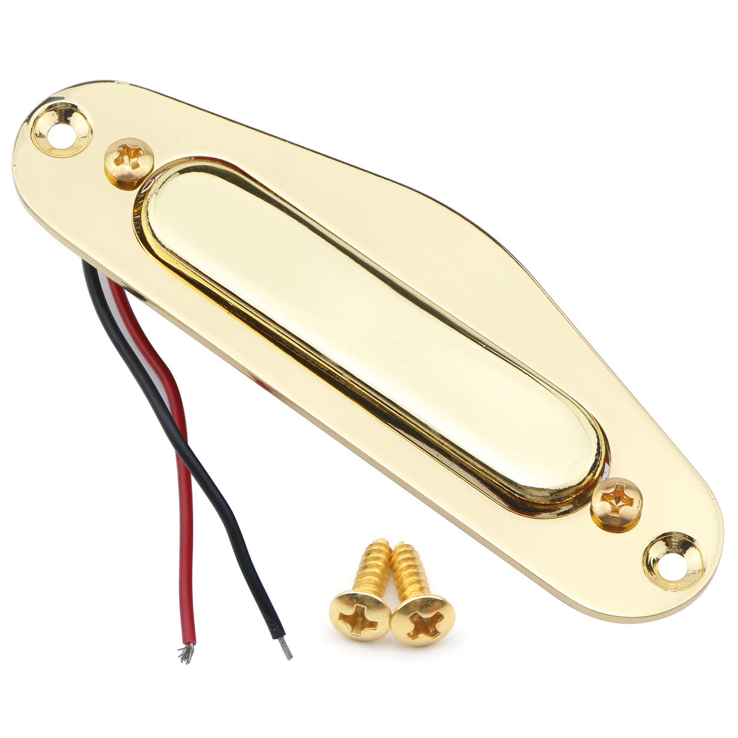 Swhmc Guitar Neck Pickup, Gold Single Coil Audio Transducer for TL Style Electric Guitars Accessory