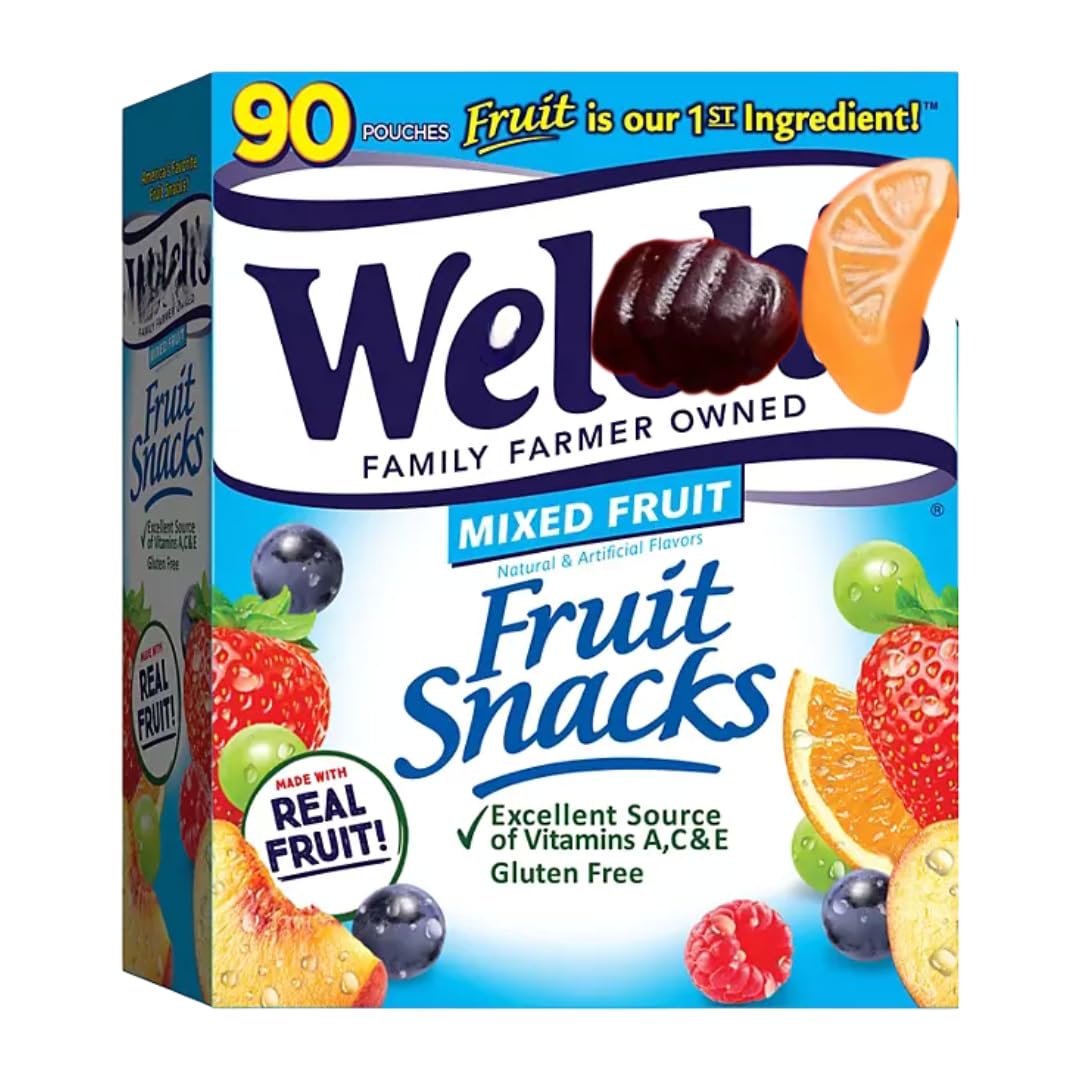 Amazon.com: Mixed Fruit Snacks, 0.8 oz Pouches, 90 Count (1 Pack)