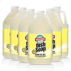 Restore Naturals Non Toxic Liquid Dish Soap - 64 Fl Oz - Plant Based Biodegradable Gentle Formula Cruelty