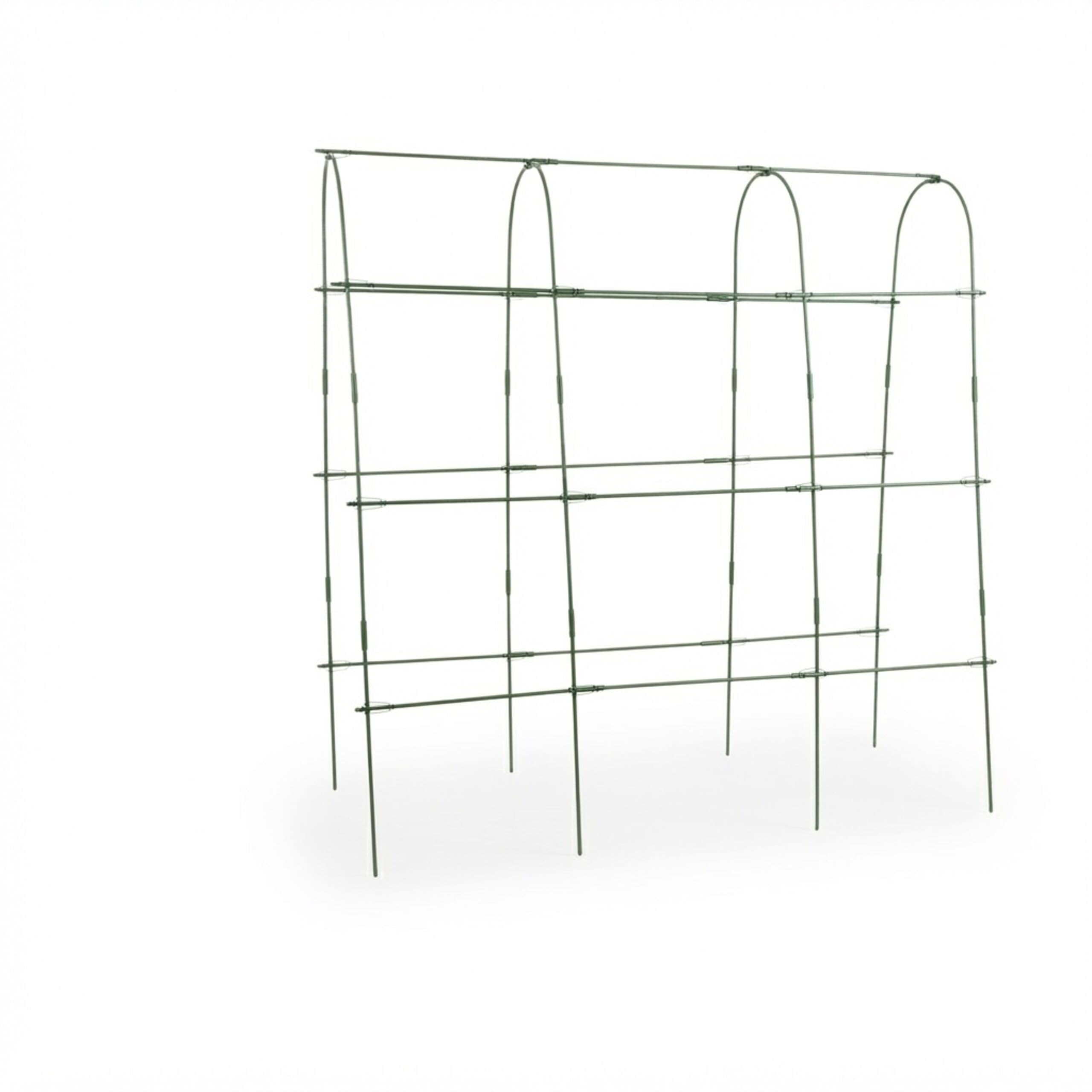 Relaxdays griglia per Piante rampicanti, Supporto Metallico con Rete e Accessori, HxLxP: 182x183x43