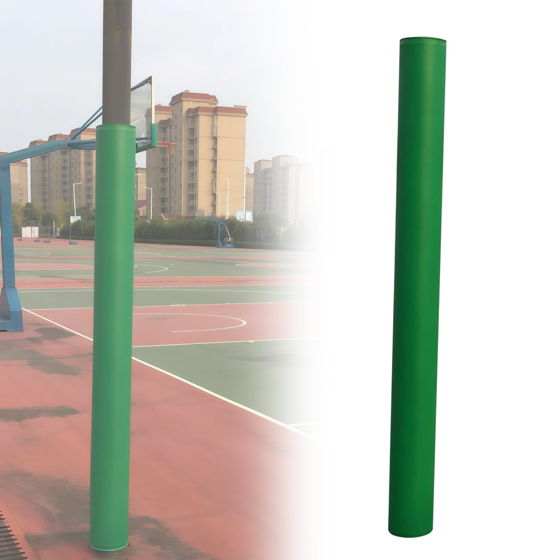 Enveloppe de protection pour colonne en mousse de 2 cm d'épaisseur pour mât de garage