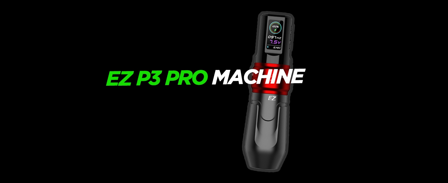 Amazon.com: EZ P3 Pro Tattoo Gun Machine - 6 Strokes 2.0, 2.4, 2.8