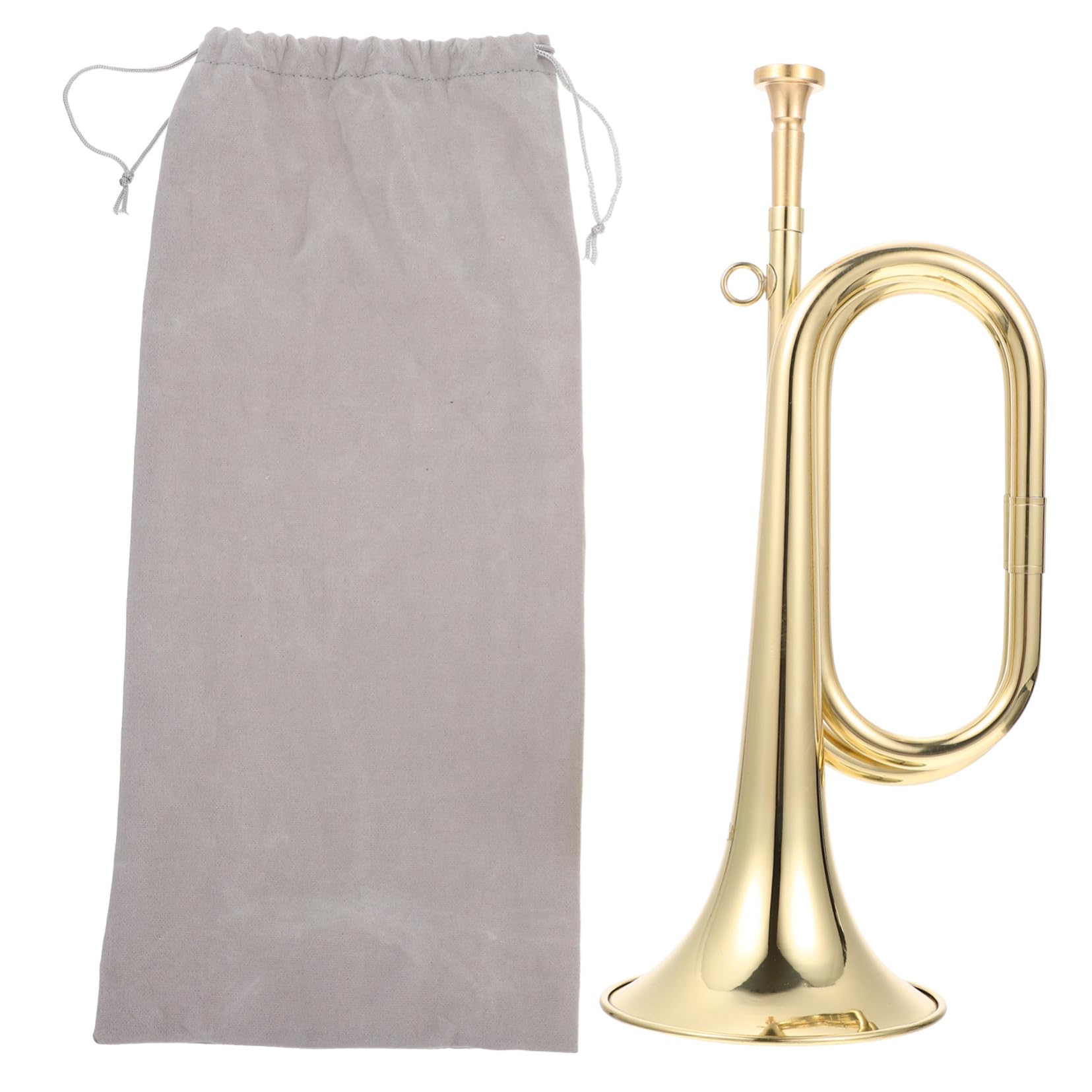 iplusmile Corno in Ottone Orchestra, Piccolo Strumento a Tromba Imboccatura, per Principianti e Bande