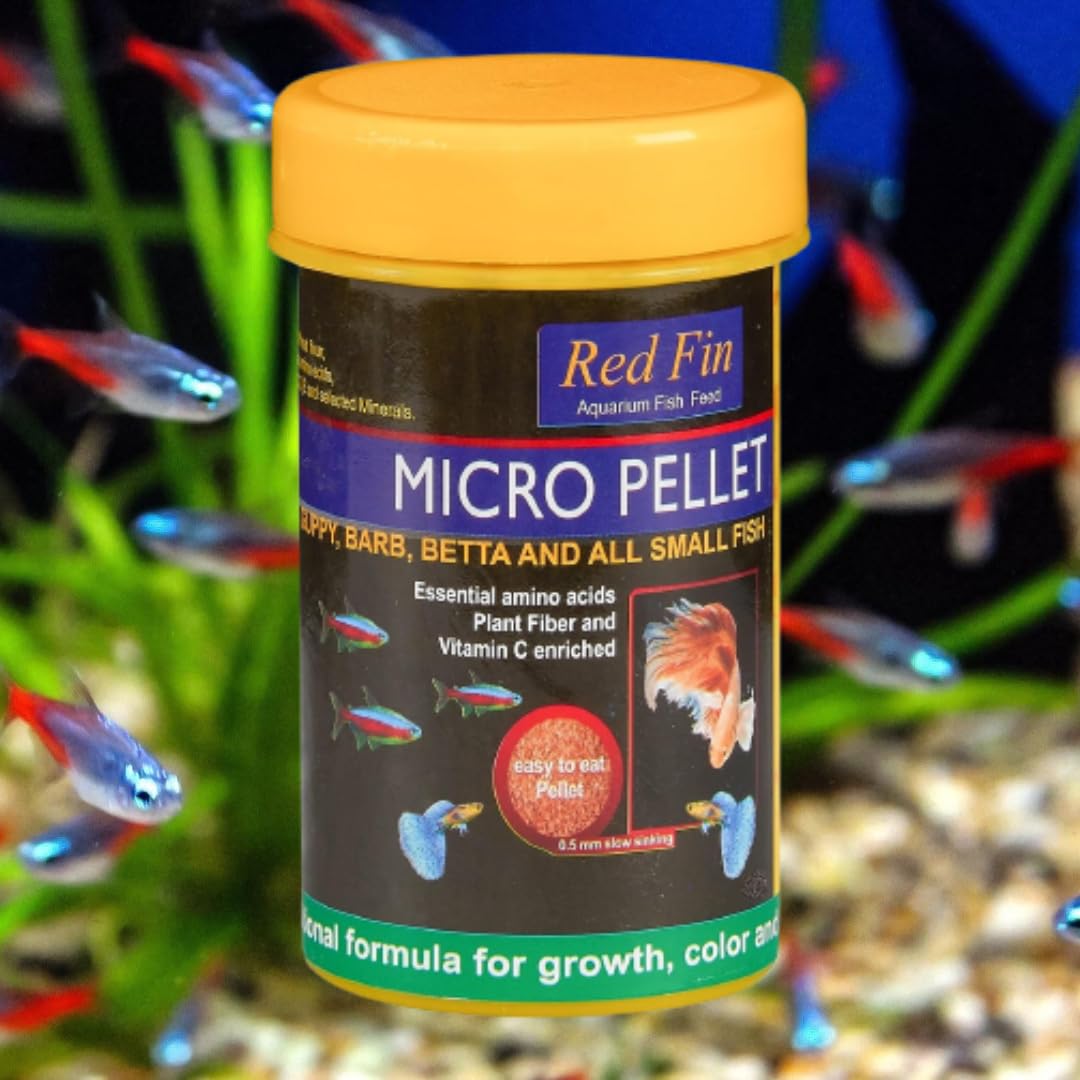 Red Fin Micro Pellet,100G | Feed for Tetra, Guppy, Barb, Betta and All Small Fish (B0B5N44VJV) Amazon Price History, Amazon Price Tracker