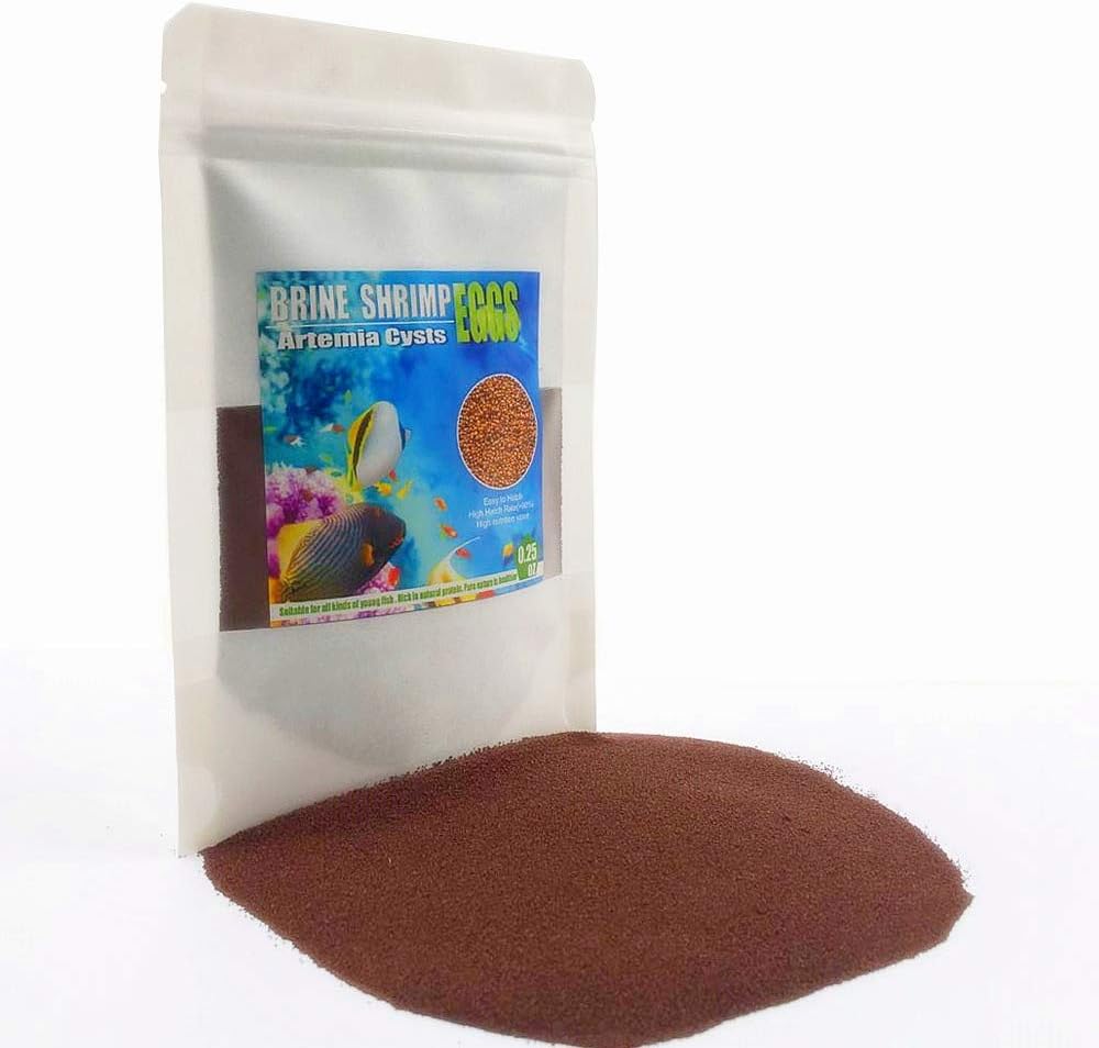 Brine Shrimp Eggs for Aquatic Foods Baby & Fry Foods The Popular 90% Hatch GSL Brine Shrimp Eggs (0.5 OZ)