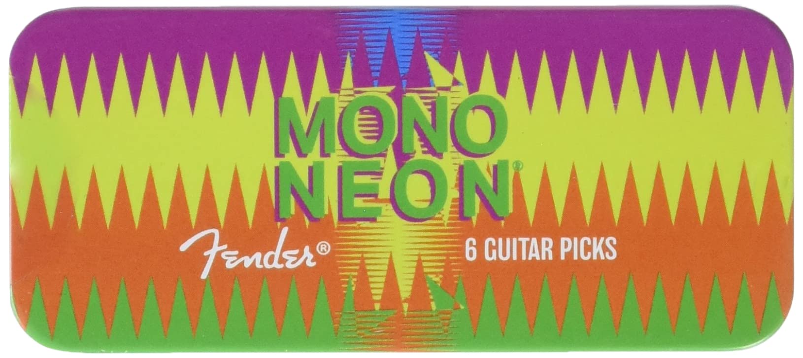 FenderMonoNeon Pick Tin, 6-pack