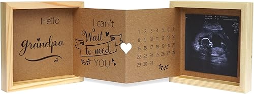Miniatura 9 de Anuncio de Embarazo para Papá, Ideas de Anuncios de Bebé Caja de Imagen de Sonograma Caja de Recuerdos de Madera, Regalos para Futuro Papá