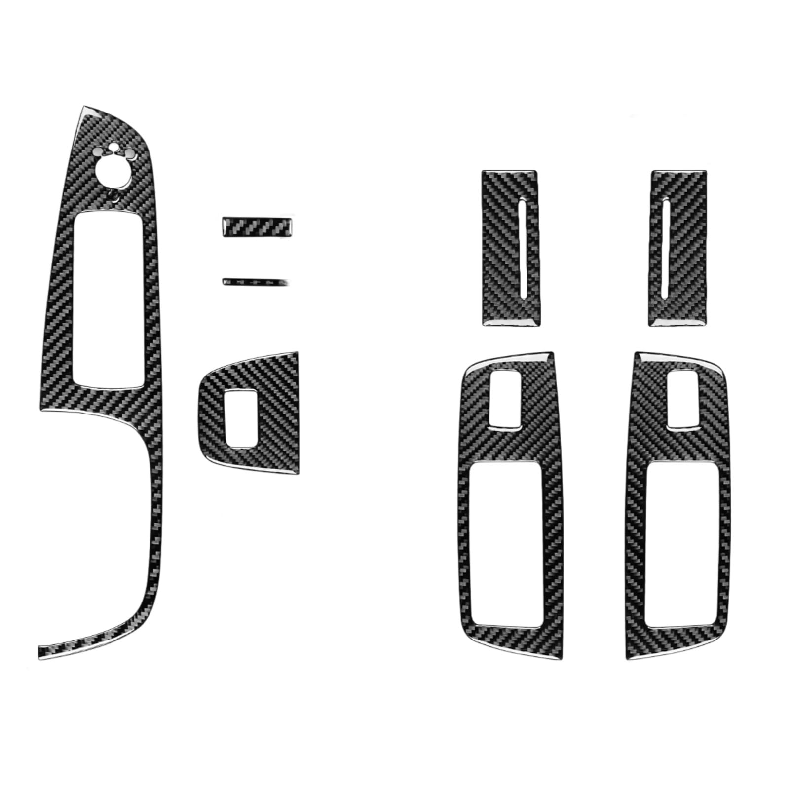 for Q7 for 4L 2007—2015 Car Window Switch Lifting Panel Decal Interior Cover Trim Sticker Modification Car Window Switch Cover(LHD)