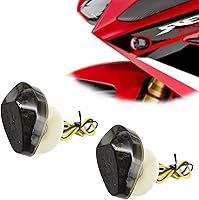 ZOKYUYS 2PCS Flush Mount LED Amber Turn Signals for Honda CBR600RR CBR1000RR F4 F4i CBR900 CBR929 - 12V Waterproof Blinkers